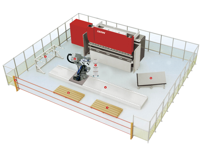數控板料折彎柔性加工單元